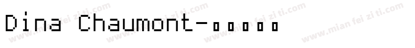 Dina Chaumont字体转换